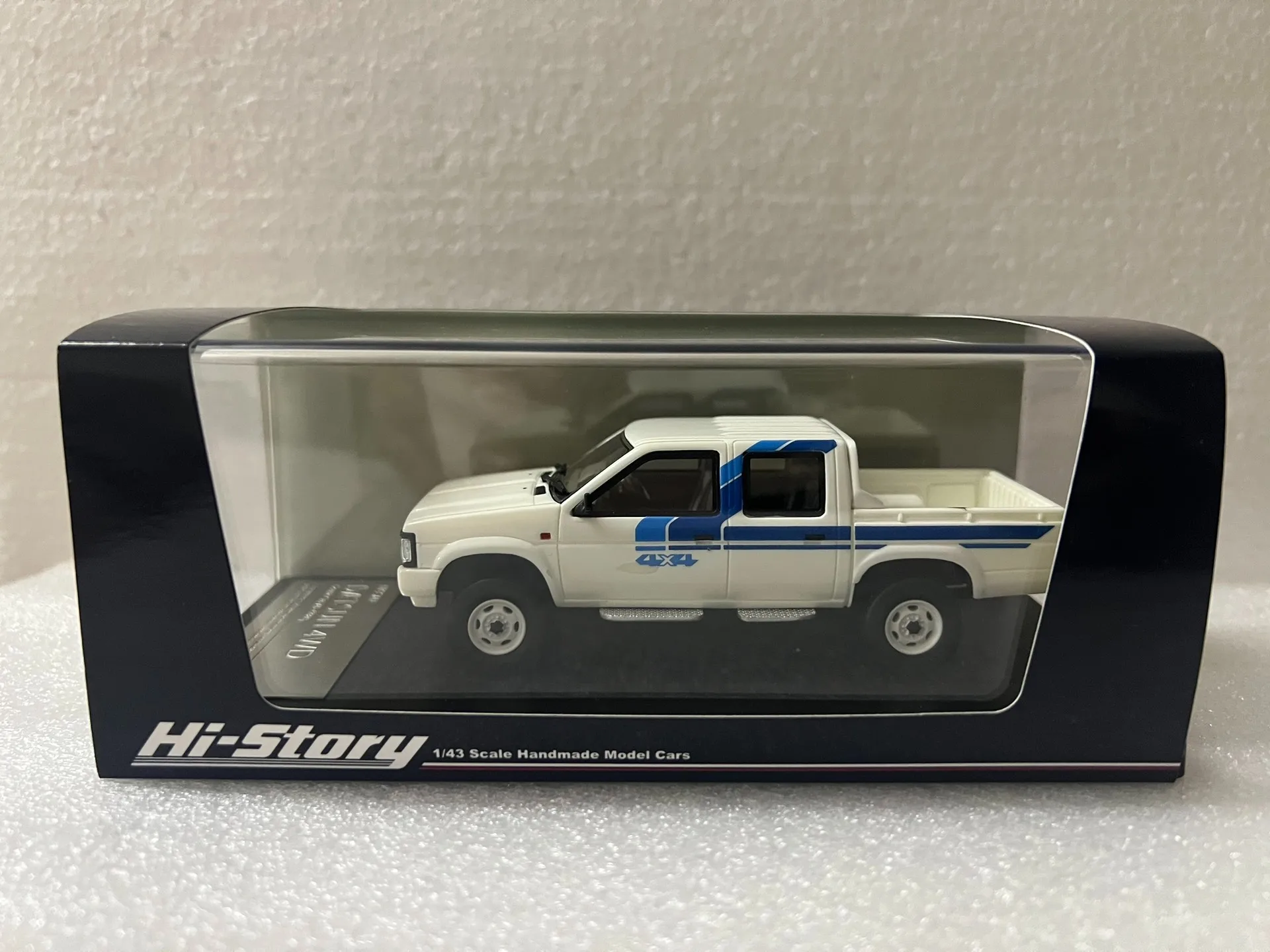 

Литой под давлением хай-этажный пикап в масштабе 1/43 с двойной кабиной AD 1985, модель автомобиля из смолы, Коллекционная игрушка, подарок, сувенир, украшение для дисплея