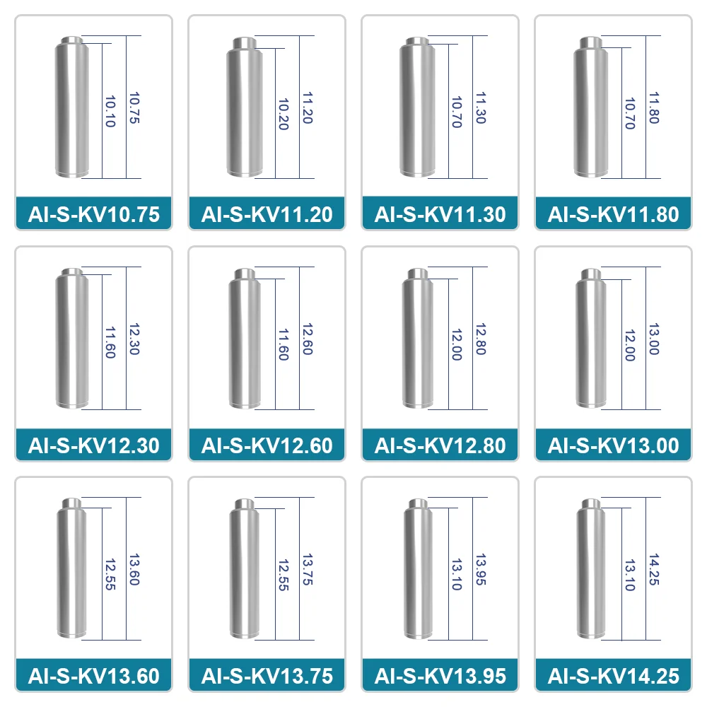 Anpassbare KV Push-Taste Welle Rotor Teile Für Dental High Speed Air Turbine Handstück AI-S-KV