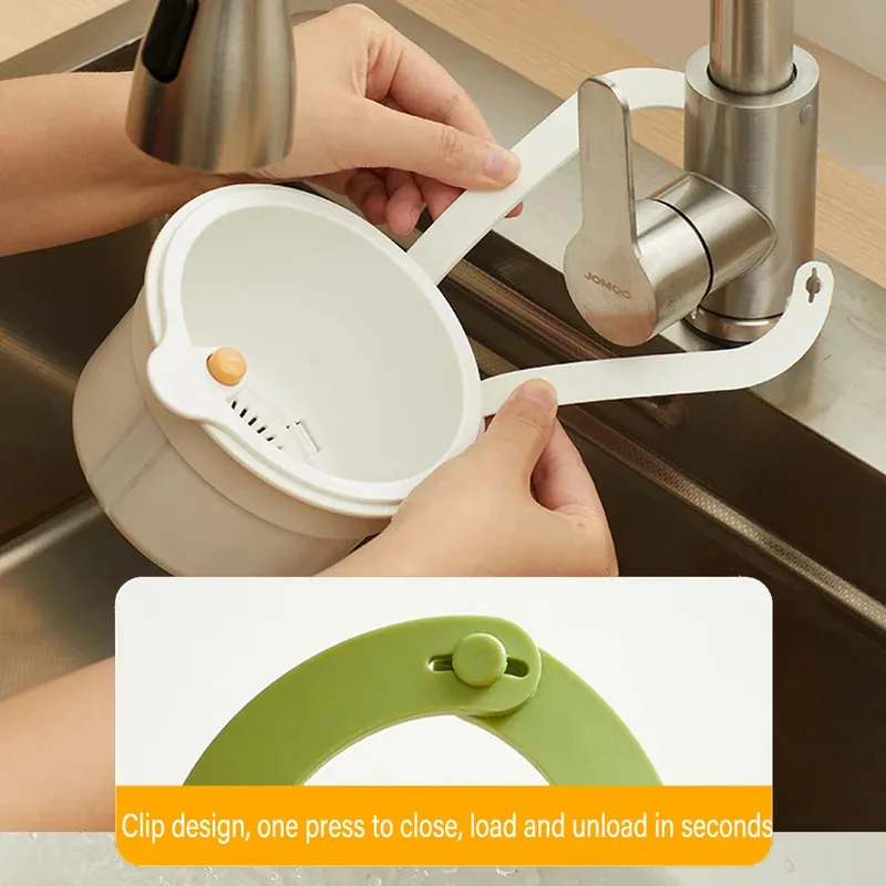 Creative Sink Hanging Strainer Basket Openable Bottom Cover Quickly Drain Kitchen Garbage Filter Multifunctional Detachable
