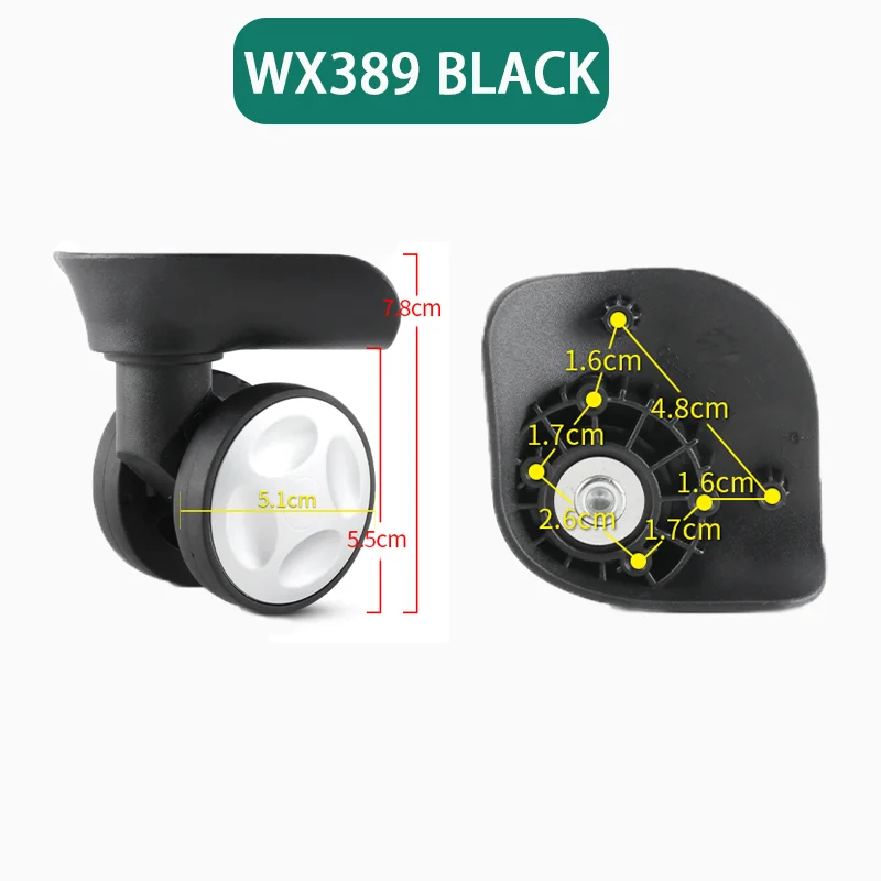 WX389 Universal Wheel for Luggage Repair, Silent and wear-resistant, trolley rolling repair code, Suitcase wheel