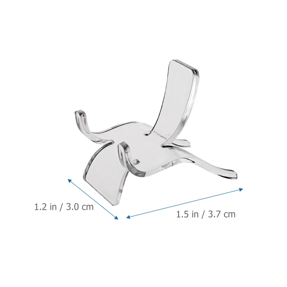 

25Pcs Acrylic Display Stand Crystal Holder Smooth Clear Mini Easel for Crystal Stones Jewelry Pendants Home Decor Sphere Stand