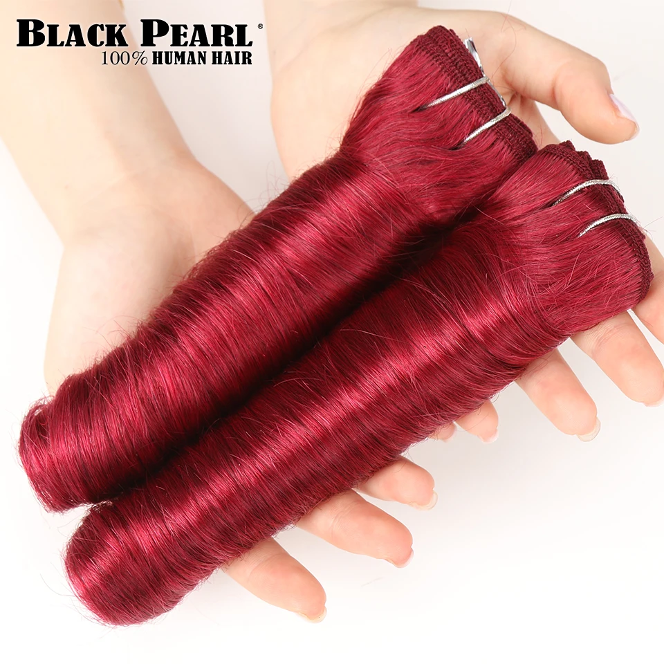 خصلات إطالة شعر بشري بورجي للنساء ، موجة فضفاضة ، نسيج برازيلي ، 10-18 إنش ، تخفيضات ، 2