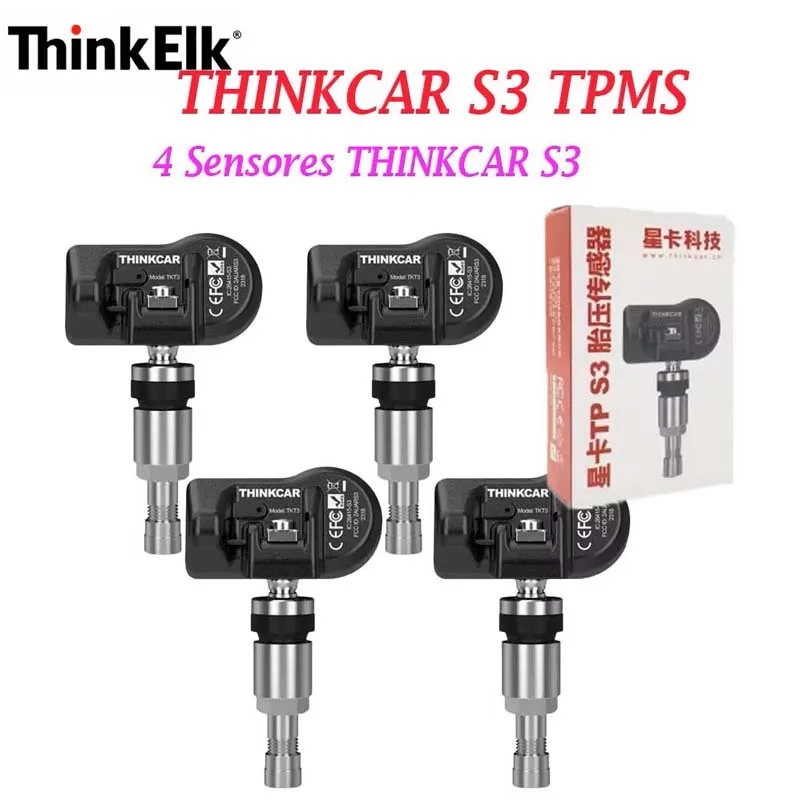 THINKCAR S3 TPMS Sensor FOR Tire Pressure Sensor FOR IP67 Protection Grade, 5-Minute Easy Installation,98% Vehicle Compatibility