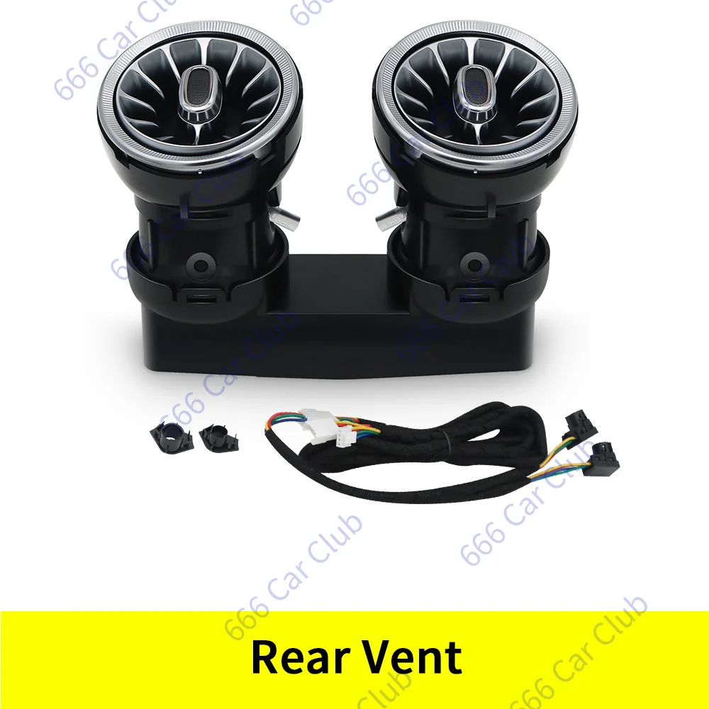 3/64 Kleur LED Ventilatieopeningen Voor Mercedes Benz W205 W213 W222 W117 W176 X156 W206 W167 Omgevingslicht turbine Nozzle Decoratieve Lamp - afbeelding 1