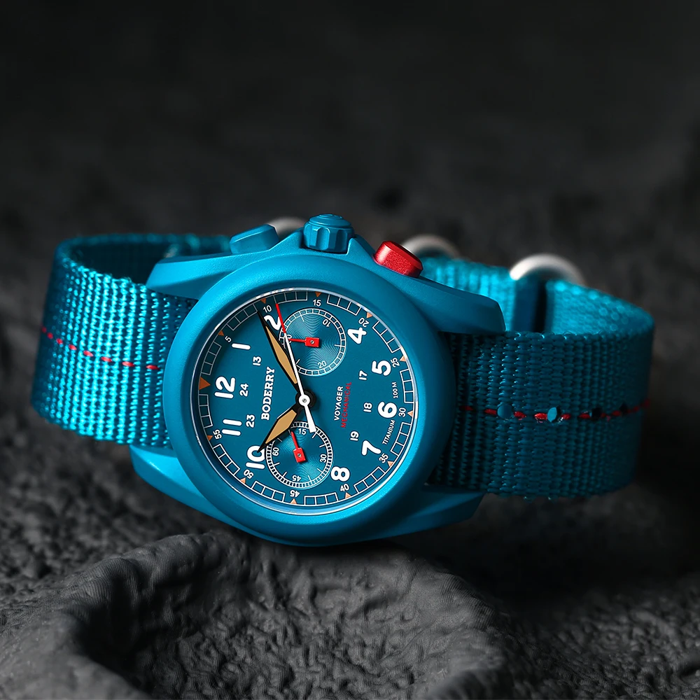 Boderry VOYAGER Chronograph Fe – Field Watch Titanium 100M Sapphire Bewertung und Preis