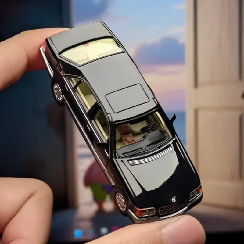 WTX Diecast 1:64 Scale W140 600SEL Alloy Simulation Car Model Collection Decoration Boy Gift Toy Static Display
