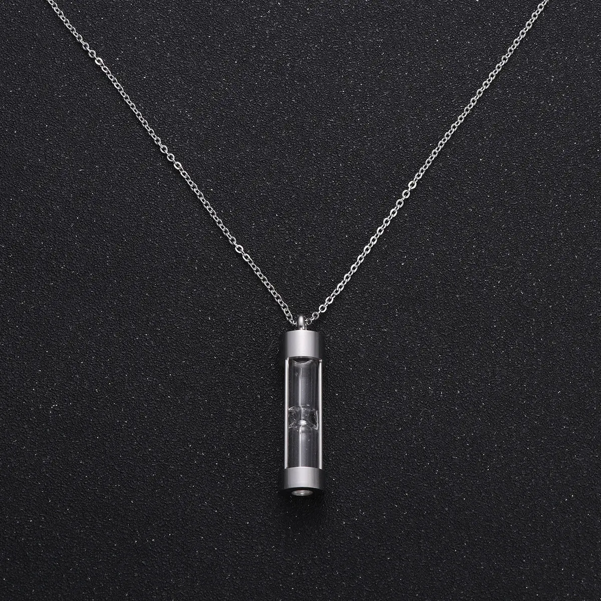 Stainless Steel Urn Necklace Memorial Ashes Pendant Perfume Bottle Keepsake for Family Friends Bone Ash Necklace
