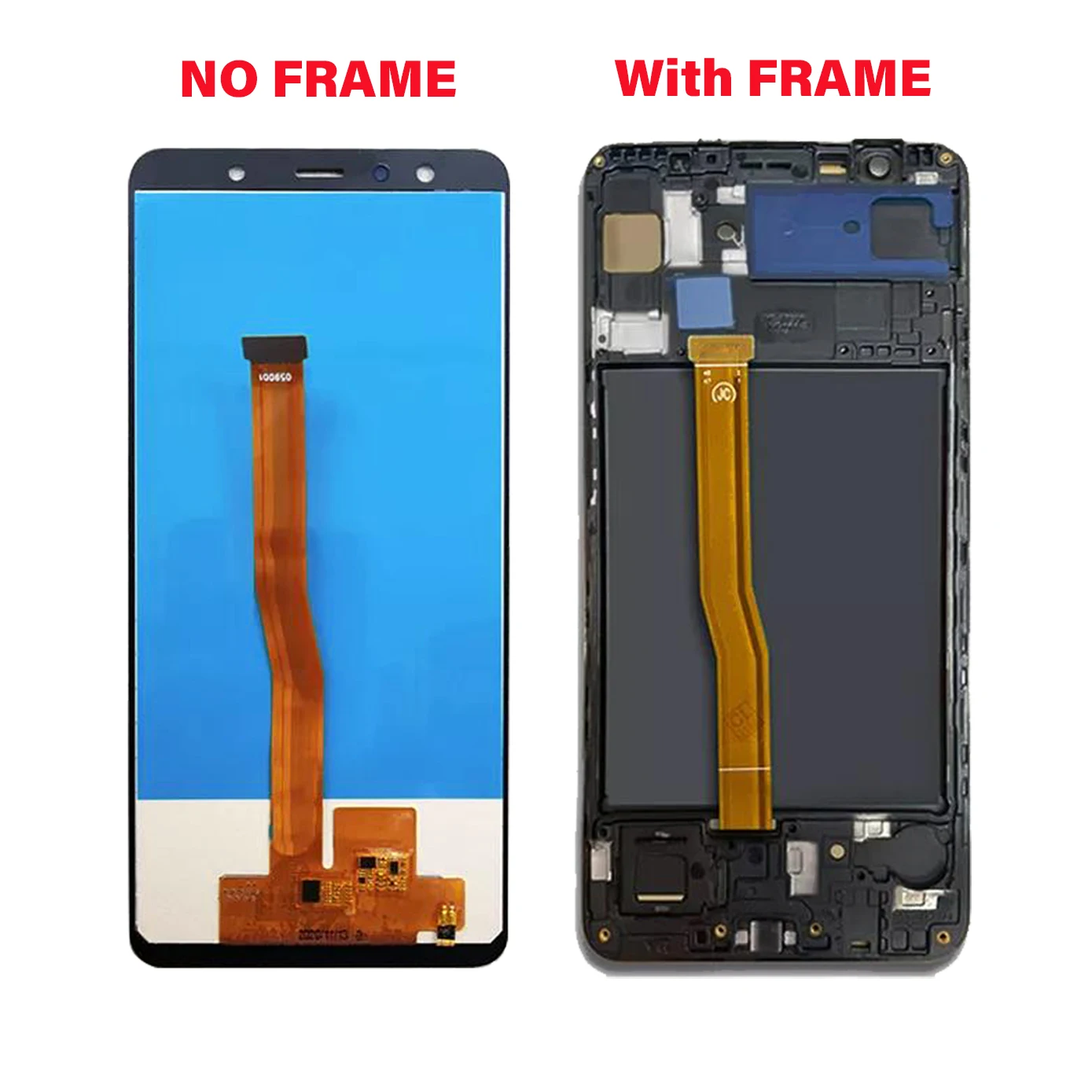 100% Tested LCD For Samsung Galaxy A7 2018 A750 Display A750FN SM-A750F A750 Touch Screen Digitizer Replacement Parts With Frame