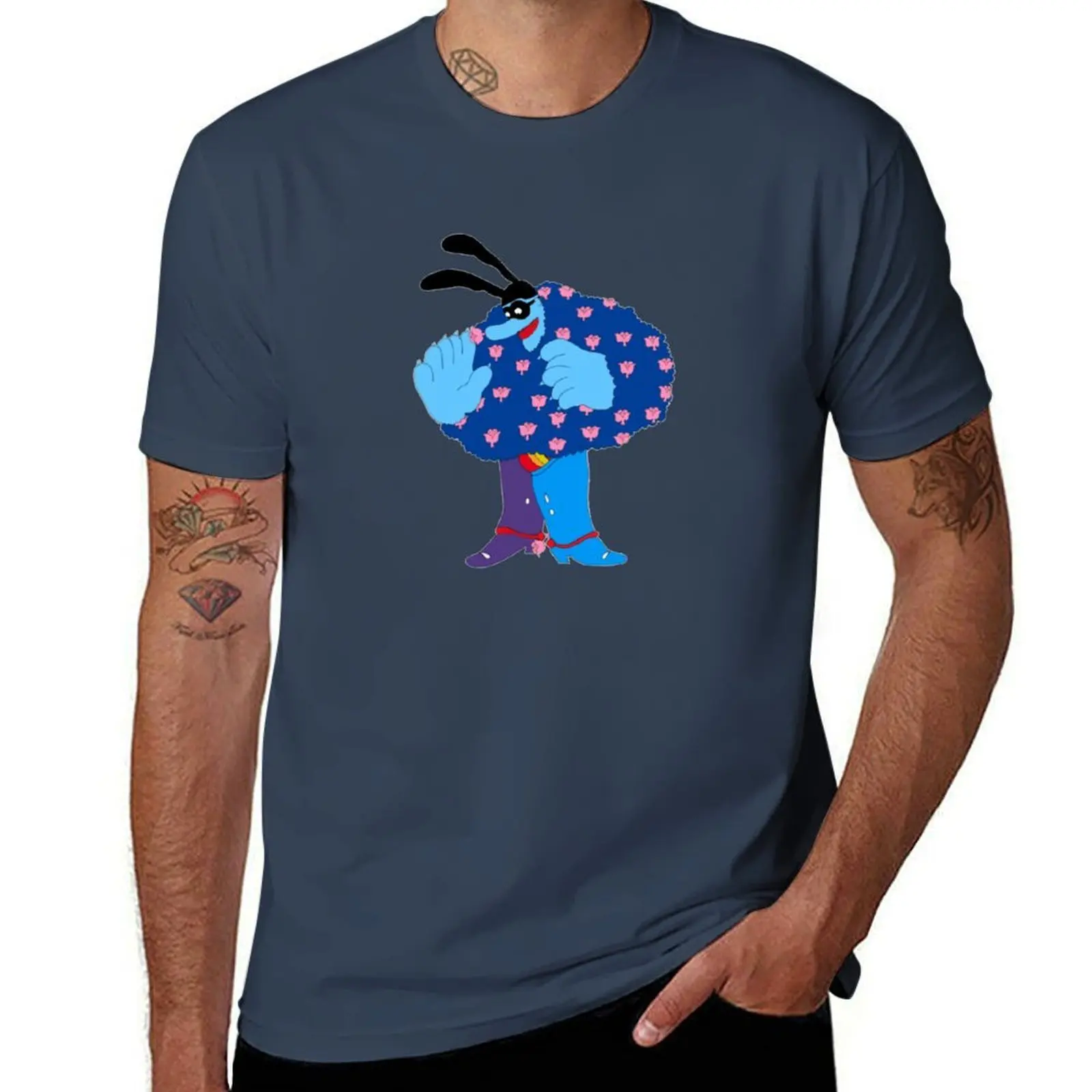

Blue Meanie T-Shirt men t shirt cotton 100% black cotton t-shirt plain for man package T-Shirt