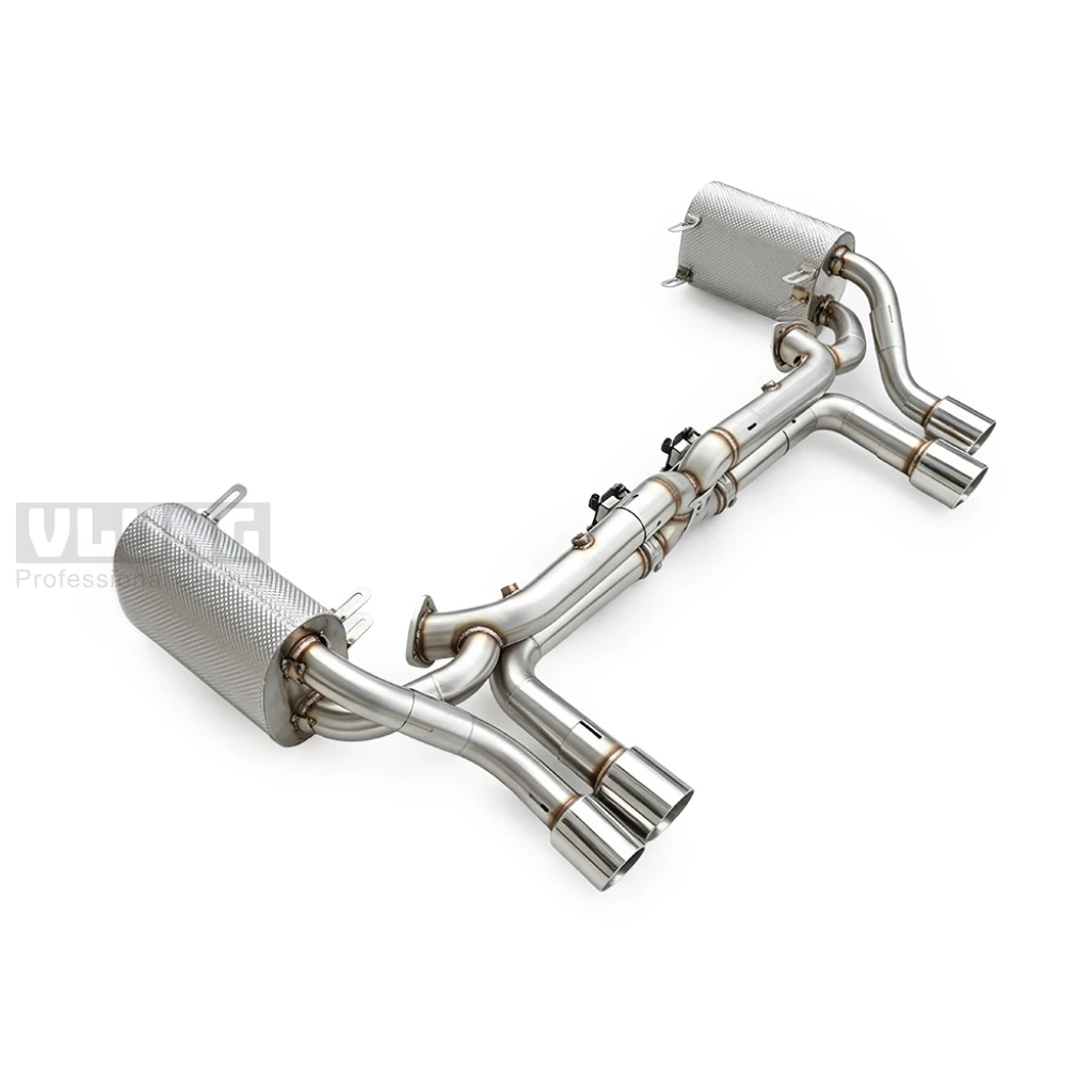 High Flow Remote Valved Catback Exhaust Kit SS304 for Porsche 911 997.1 997.2 Carrera S 3.6 3.8L 2004-2012 Racing Mod Parts