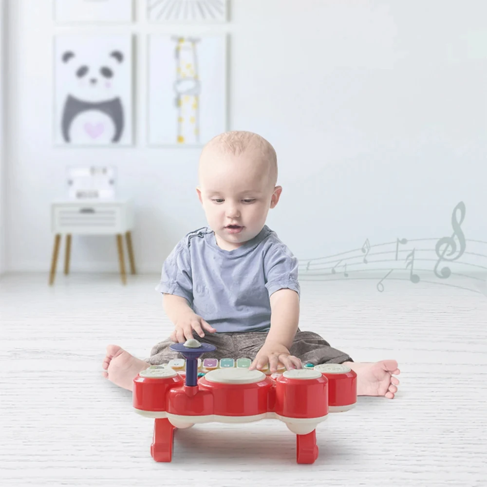 Bc Babycare for 6month+,Musical Instruments Learning Toys Baby Hand Piano Infant Hand Drum,Photography Decorations