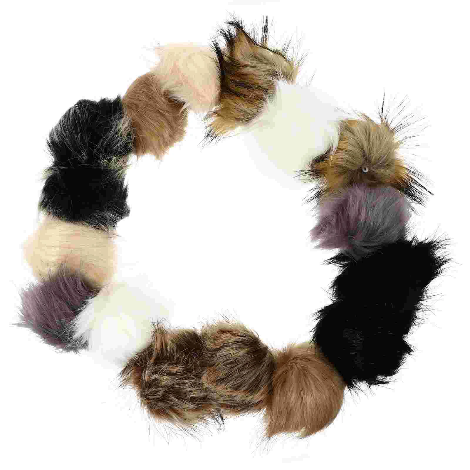 

Costume Hats Shoes Fuzzy Ball Ornament Hairball Jewelry Decorative Plush Adornments