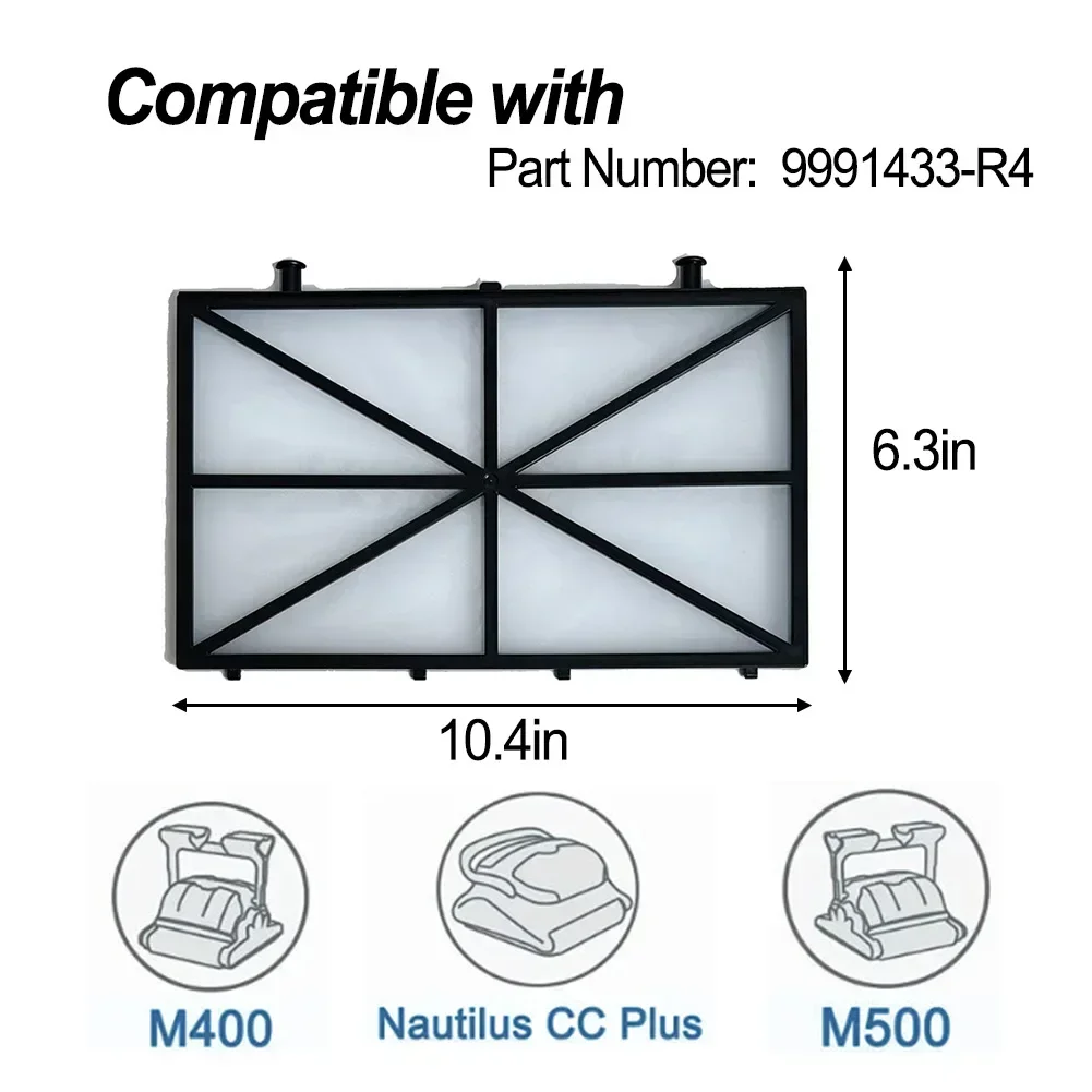 2/4 szt. Ultracienkie filtry 9991433 -R4 Wkłady zamienne do robota czyszczącego basenu M200, M400 Wave 90