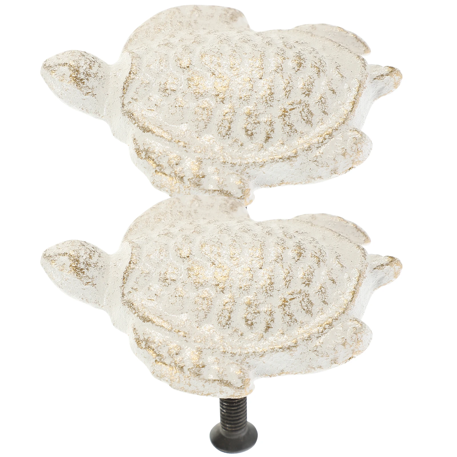 

2pcs Handles Cast Iron Home Decor Wardrobe Kitchen Cabinet Furniture Knobs Durable Retro Nautical Sea Turtle Pulls