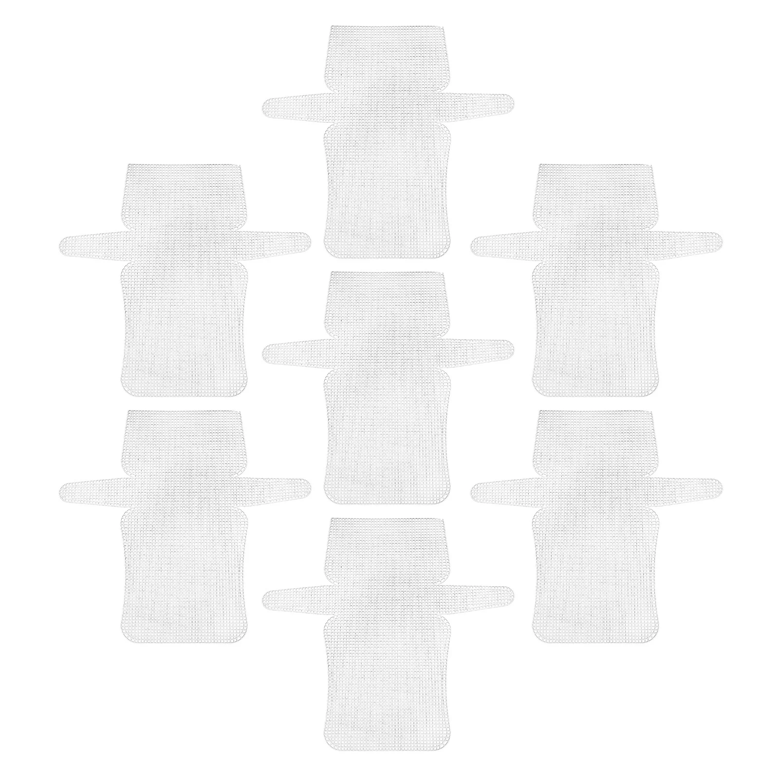 7pcs Plastic Mesh Canvas Sheets 7 Grid Needlepoint Panels For Bag Making Crochet Purse Frames Embroidery Cross Stitch Reusable