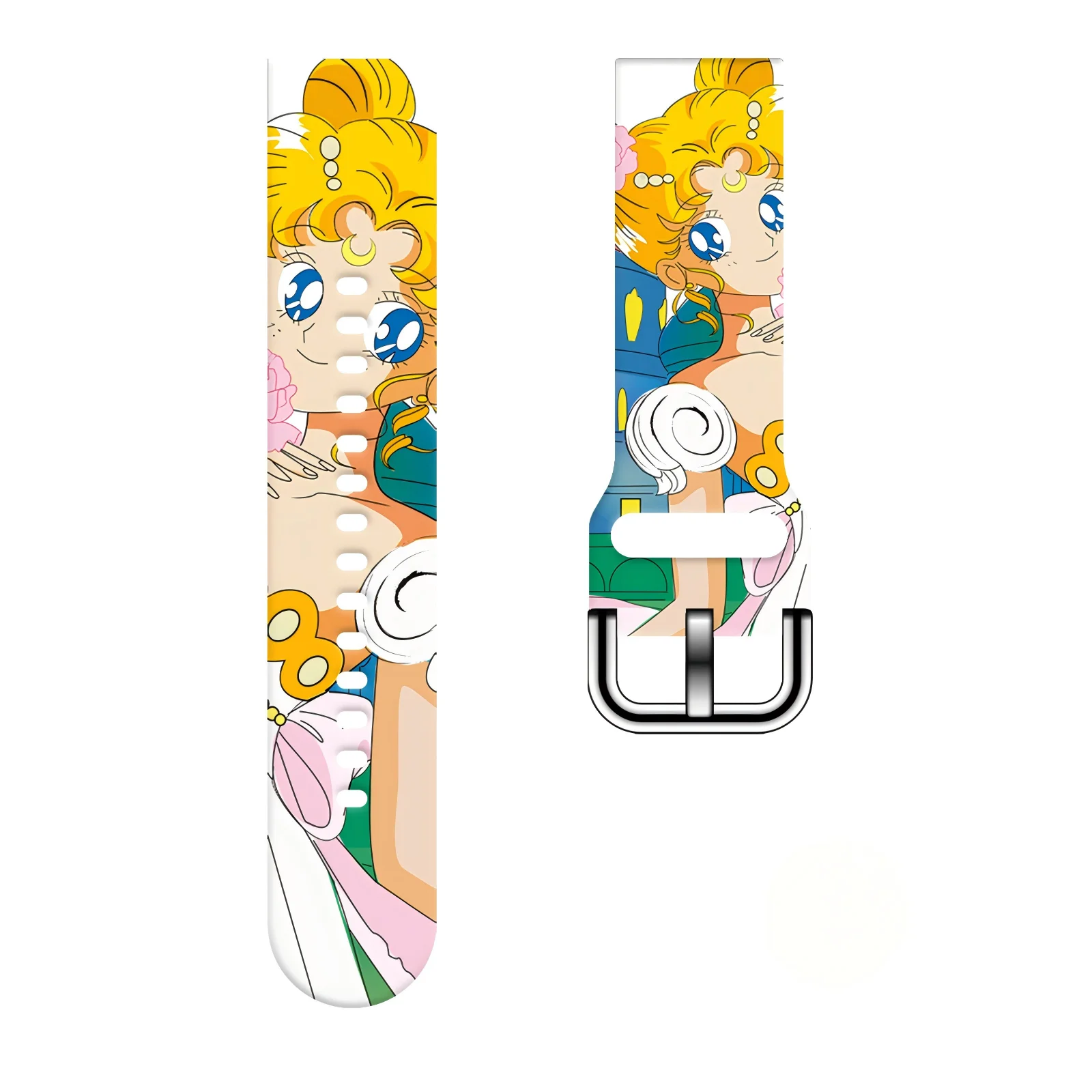 

Chic Bishoujo Series Pattern Watchband for Samsung Galaxy Watch 7/6/5, 20mm Universal Band Fits 40mm 44mm Xiaomi Huawei Amazfit