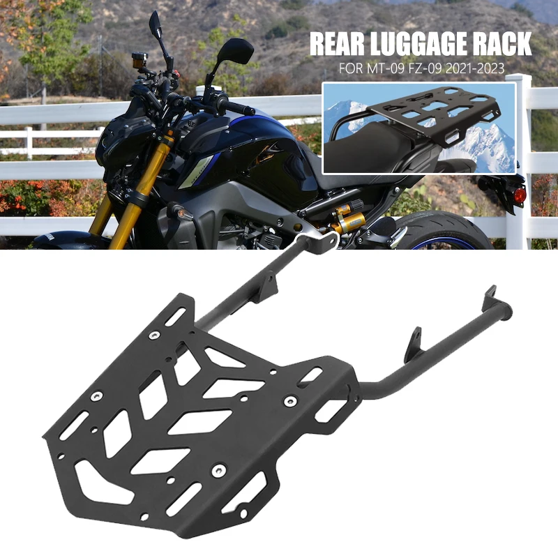 For Yamaha MT09 MT 09 MT-09 Rear Luggage Rack FZ09 2021-2023 Motorcycle Carrier Case Top Box Shelf Holder Support Trunk Bracket