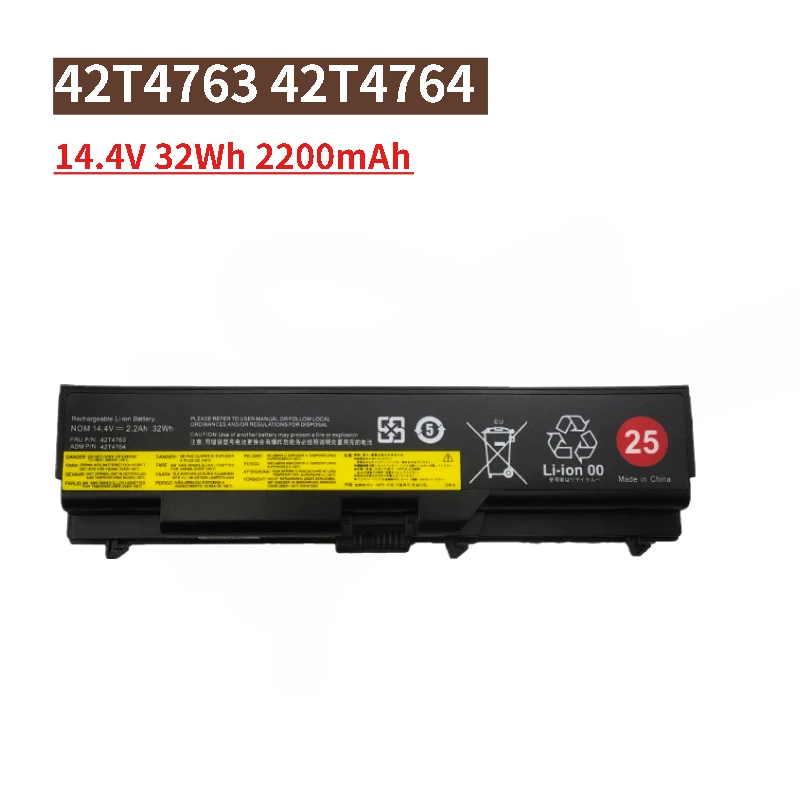 Laptop Battery 42T4763 42T4764 2200mAh/5200mAh for Lenovo IBM THINKPAD L410 ThinkPad T410 SL410K 25 E40 SL410 New High Quality