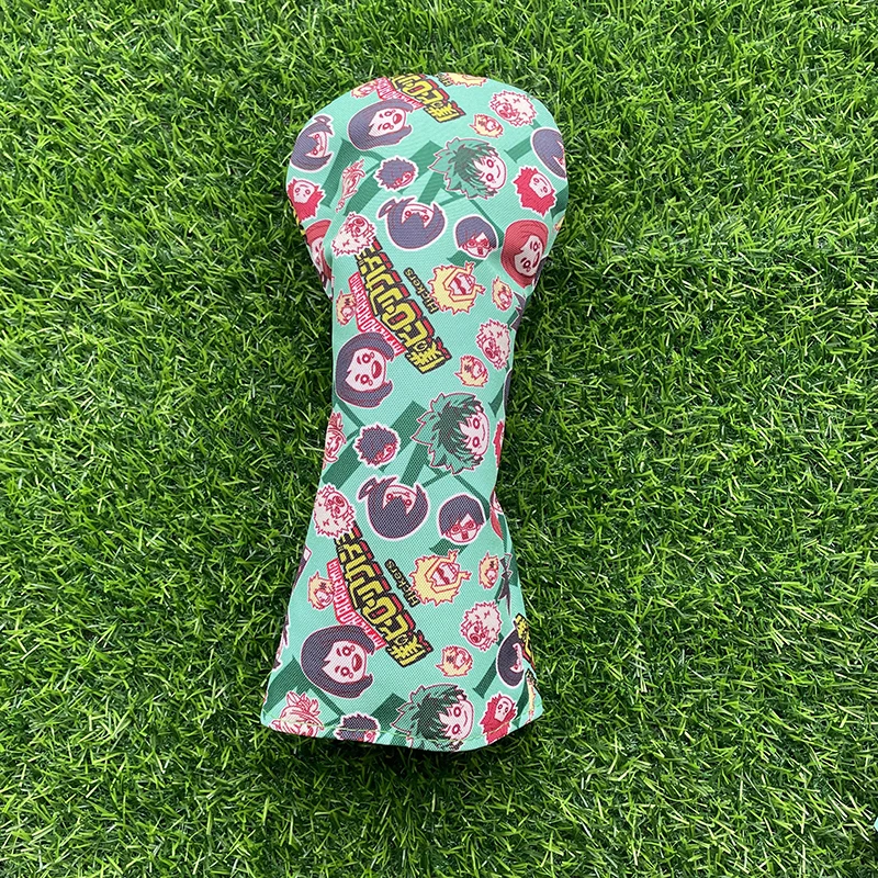 Cartoon animation Golf Club #1 #3 #5 Wood Headcovers Driver Fairway Woods Cover canvas High quality Putter Head Covers