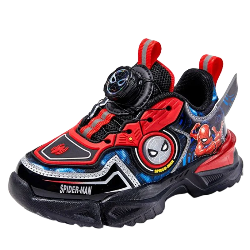 Marvel Spiderman Boys Spring and Autumn Children's Cartoon Cute Fashion Versatile Casual Western Style Children's Sports Shoes