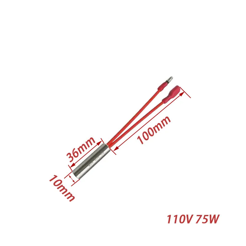 سخان خرطوشة صغير لعنصر التسخين 110 فولت من الفولاذ المقاوم للصدأ لمقياس تخفيف الضغط CO2