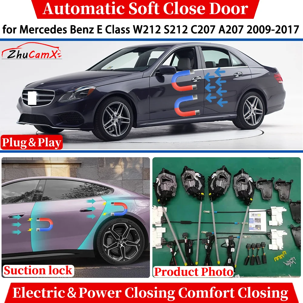 

for Mercedes Benz E Class W212 S212 C207 A207 2009-2017 Automatic Soft Close Door Electric Power Comfort Close Suction System