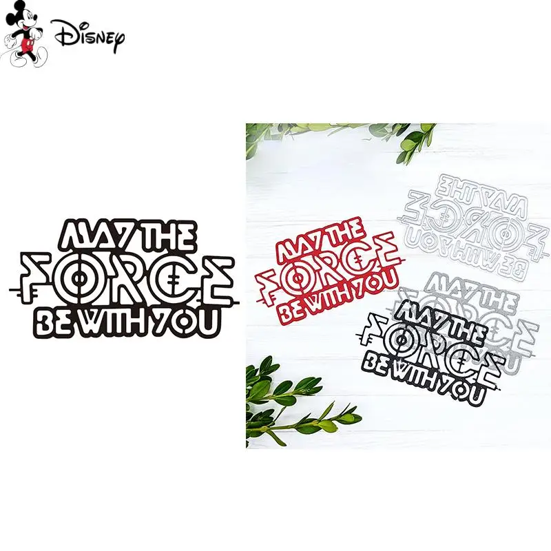 MAY THE FORCE BE WITH YOU Metal Cutting Dies Disney Dies For DIY Scrapbook Paper Card Decorative Craft DieCut New 2022