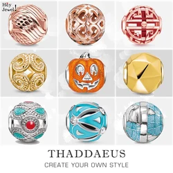 Beads Halloween Pumpkin Wings Heart Wave Ethno Earth Globe Vintage European DIY Bijoux Jewelry Accessorie Gift For Women Men