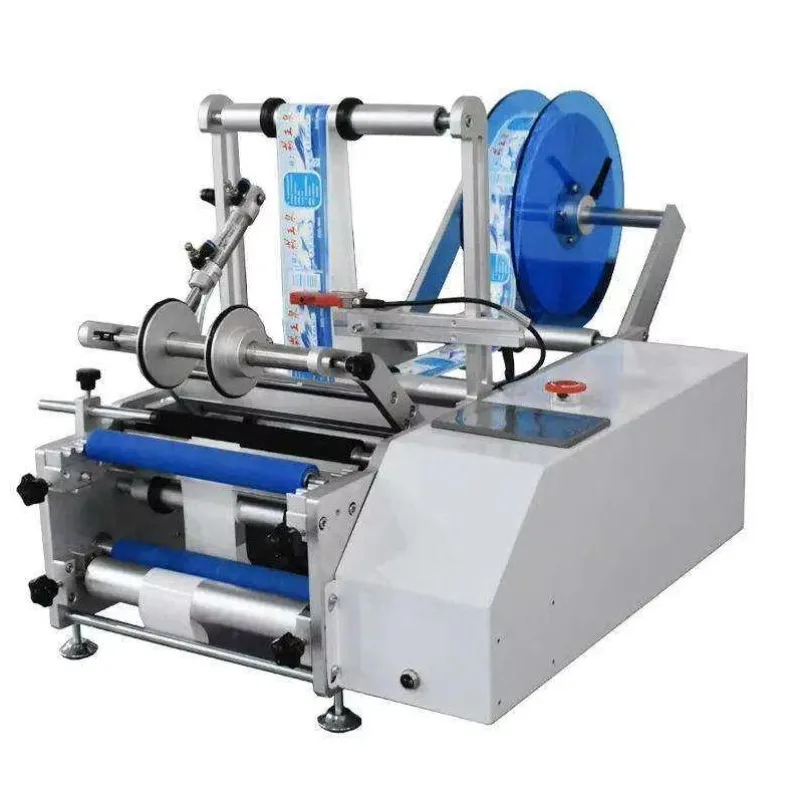 MT-50D Cheap Price Semi-Auto Cosmetic Jar Labeling Machine With Date Coding Printer Bottles Food Beverage Application Motor Core