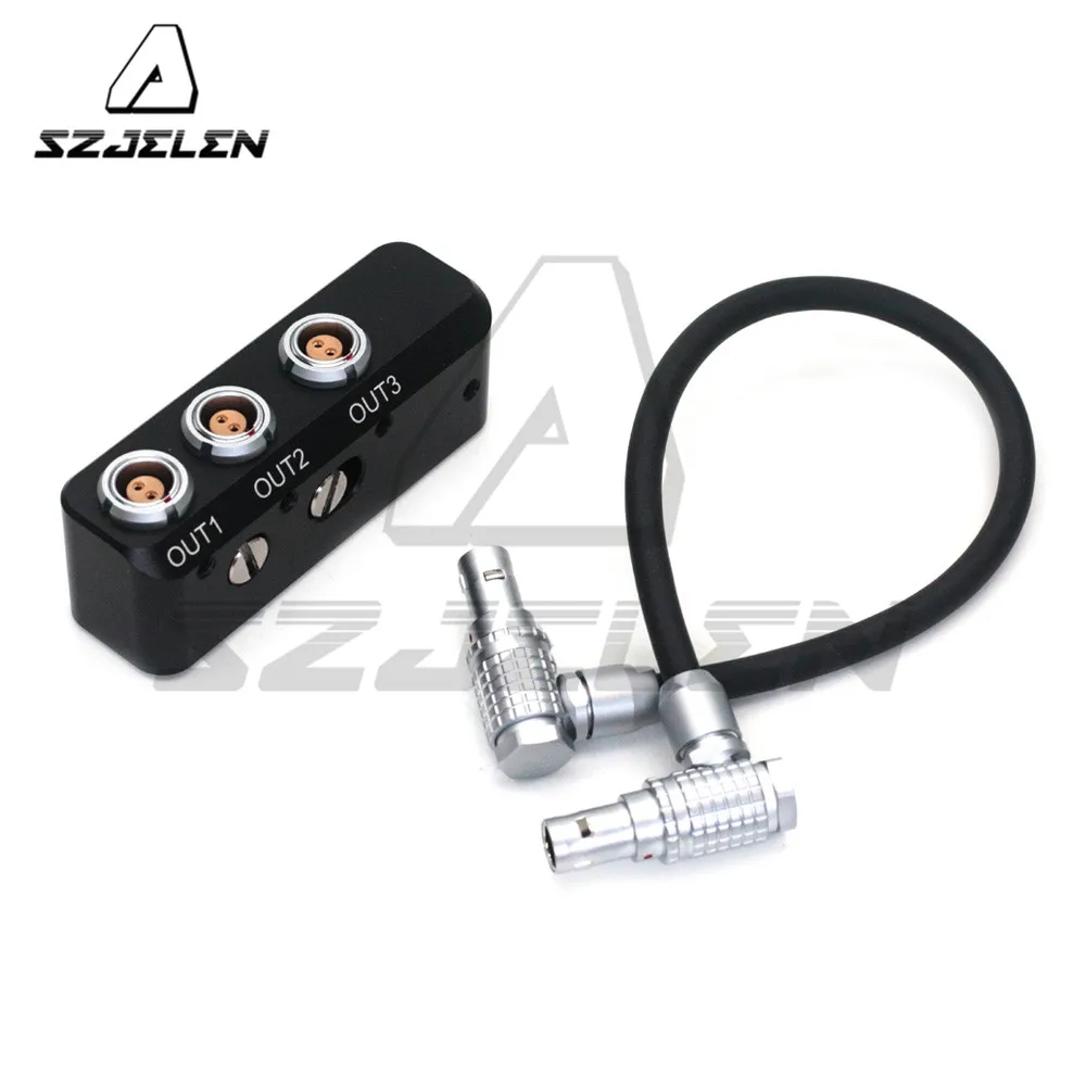 

Camera Power Splitter 0B 2-Pin Female to 3 X 0B 2-Pin Female and Cable Adapter Breakout Box with 1/4" Screw Mounting Points