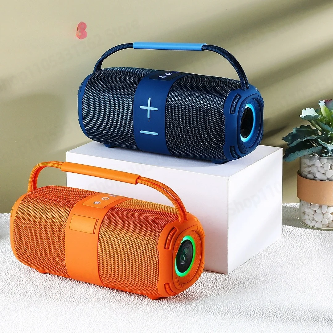 TG668 New High-volume Dynamic Sound Effect Dual-channel LED Diaphragm Bluetooth Speaker Portable Fabric Audio