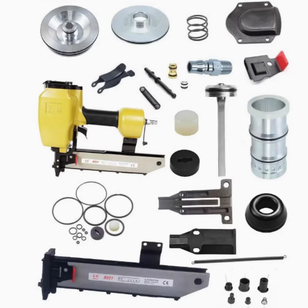 Meite N851 Pneumatic code nail gun accessories Wear Kit Firing pin nozzle cushion cylinder rubber ring repair parts tool