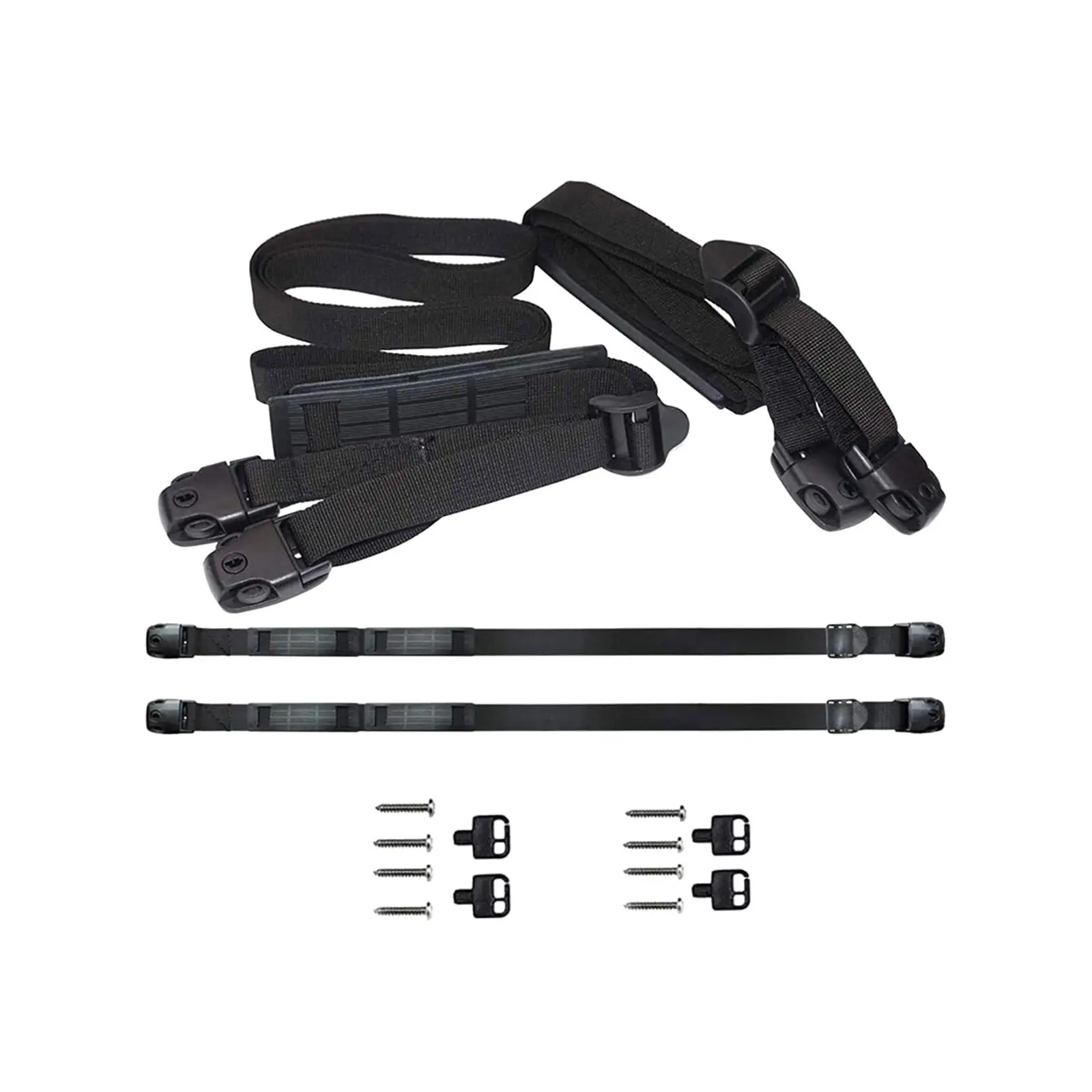 Wind Locking Hot Tub Cover Straps Stainless Steel Screws Secure Protector for Spa Bathtub Up to 96 Inch