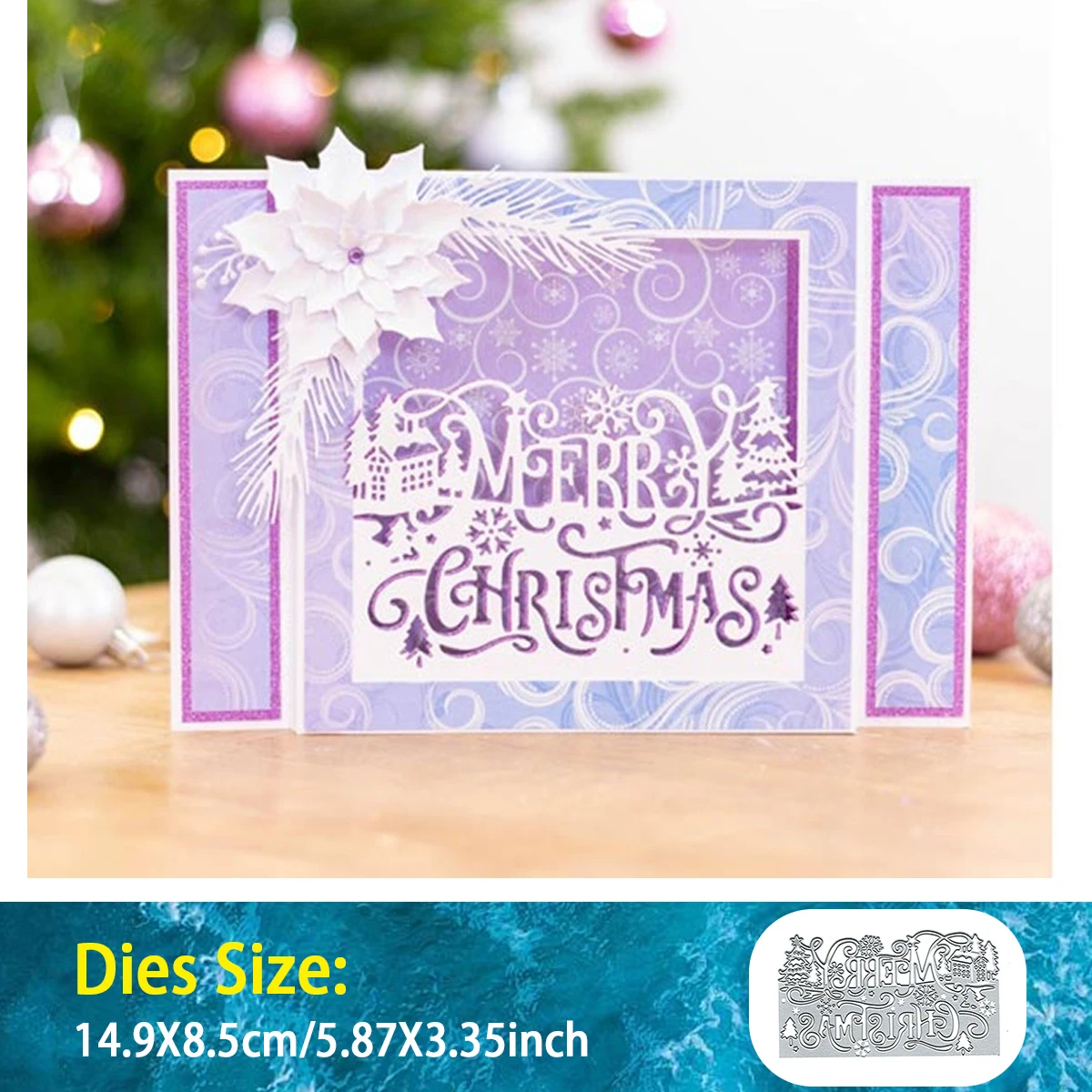 

Merry Christmas Letter Scrapbooking Knife Mold DIY Album Paper Cards Decorative Crafts Cutting Dies 2025 New Arrivals