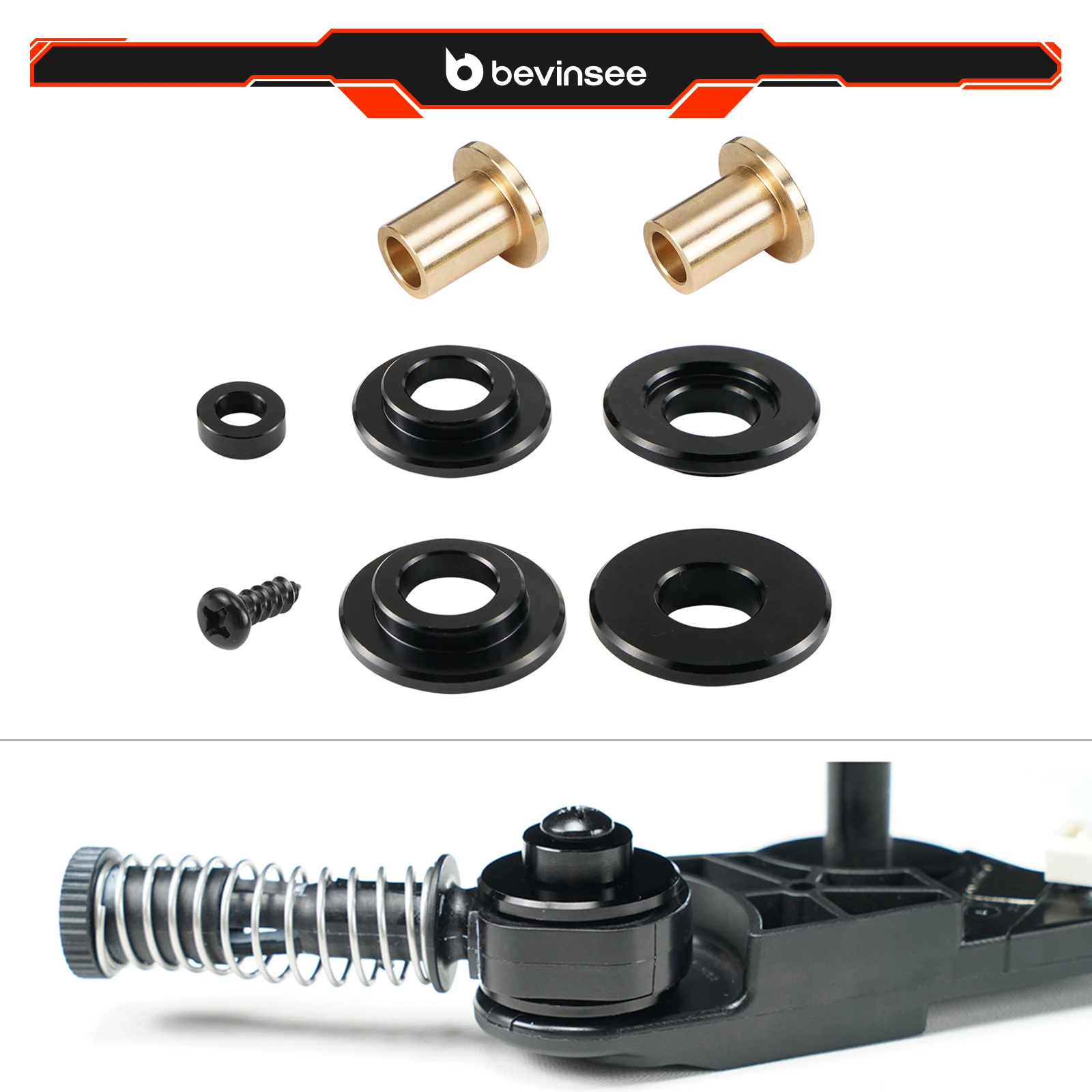 

Комплект втулок переключения передач BEVINSEE для VW Golf MK7 для Passat для Eos, Audi A3 TT Q3, для 2008+ VW Пластиковый релейный рычаг с штифтом/10 мм