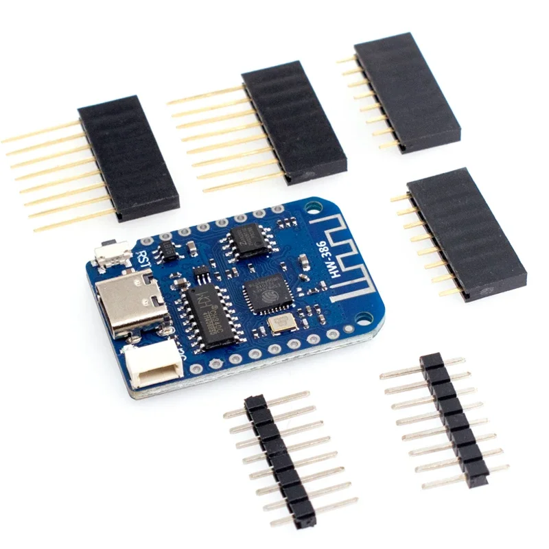 WEMOS D1 Mini V4.0.0 TYPE-C USB WIFI Internet of Things Board based ESP8266 4MB LOLIN 12C MicroPython Nodemcu Arduino Compatible