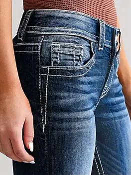 10 best sales Calça jeans de cintura baixa estilo anos 2000 - №5