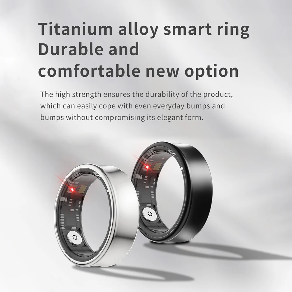 Sr05 Smart Ring Militär qualität Titan Smart Ringe wasserdichte Gesundheit Herzfrequenz Blut Sauerstoff Tracker Multi-Sport-Modi Ringe