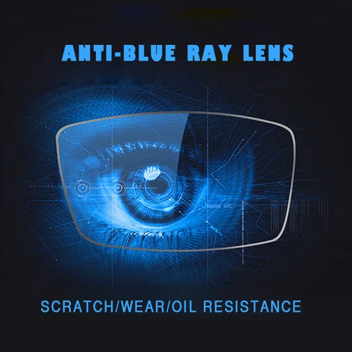 Imagen 2 del producto O-Q CLUB 1,56 1,61 1,67 1,74 lentes antirreflectantes antiarañazos UV400 antiluz azul revestimiento HMC lente óptica de resina CR39