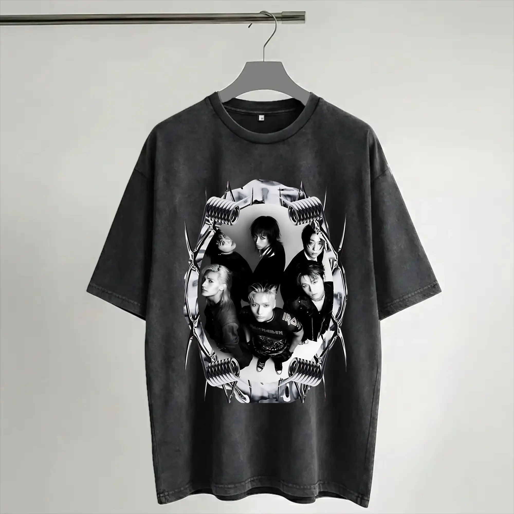 Xdinary Heroes boy group T Shirt Hip Hop Washed 100% Cotton Oversize T-Shirts  Vintage for Men Women Streetwear
