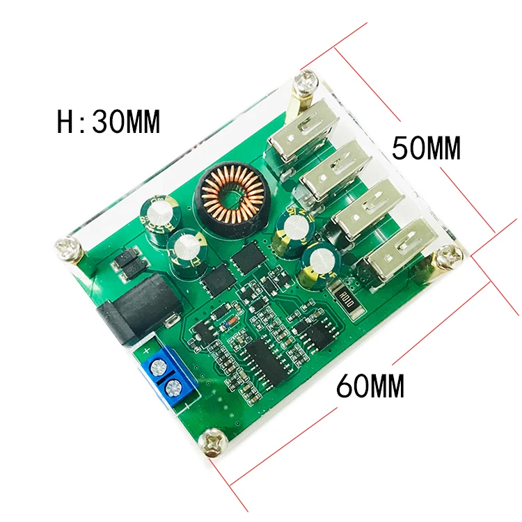 Step-Down Module 12V24v36V48V60V Om 5V/5A High-Power Solar Vehicle Batterij Converter
