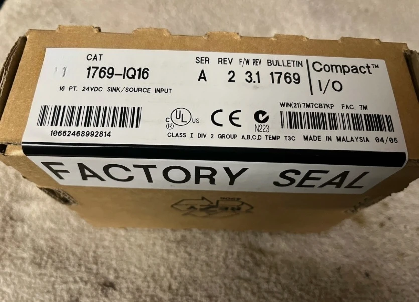 

Brand New Original 1769-IQ16 1769 Compact Digital DC I/O Module Fast Delivey