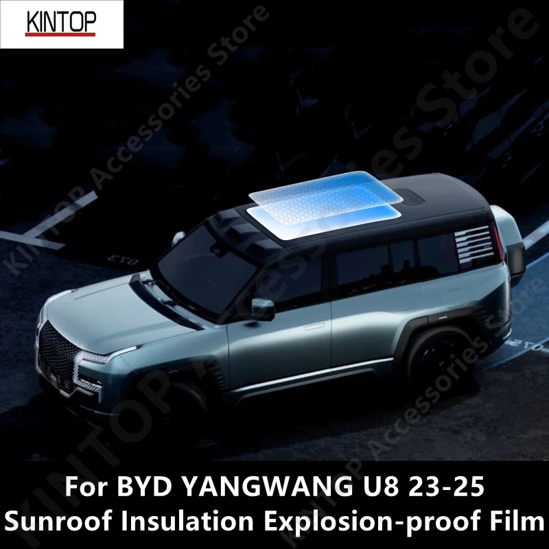 

For BYD YANGWANG U8 23-25 Sunroof Insulation Explosion-proof Film,Sunscreen,Heat Insulation,Sunroof Shading Film