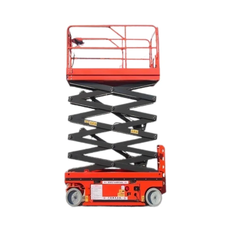 Lift, mobile small electric hydraulic lifting platform, fully automatic scissor-type aerial work climbing vehicle