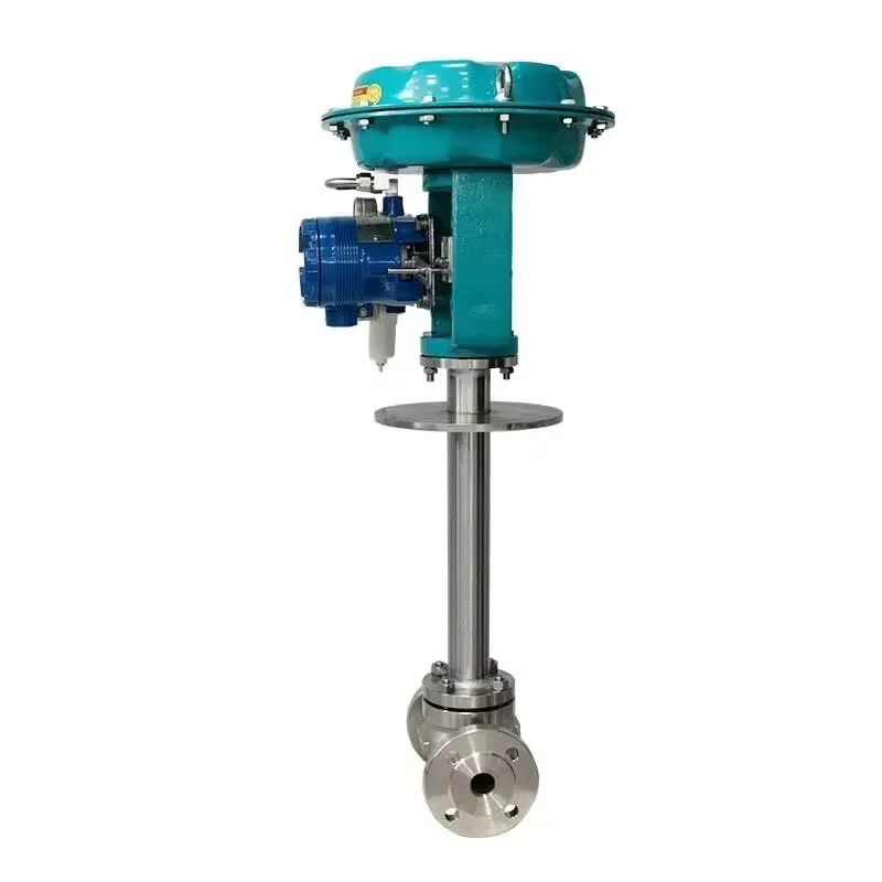 Pneumatic Low Temperature Regulating Flow Valve Single Seat Diaphragm DN15 DN400 196 Degree Liquid Control Industrial