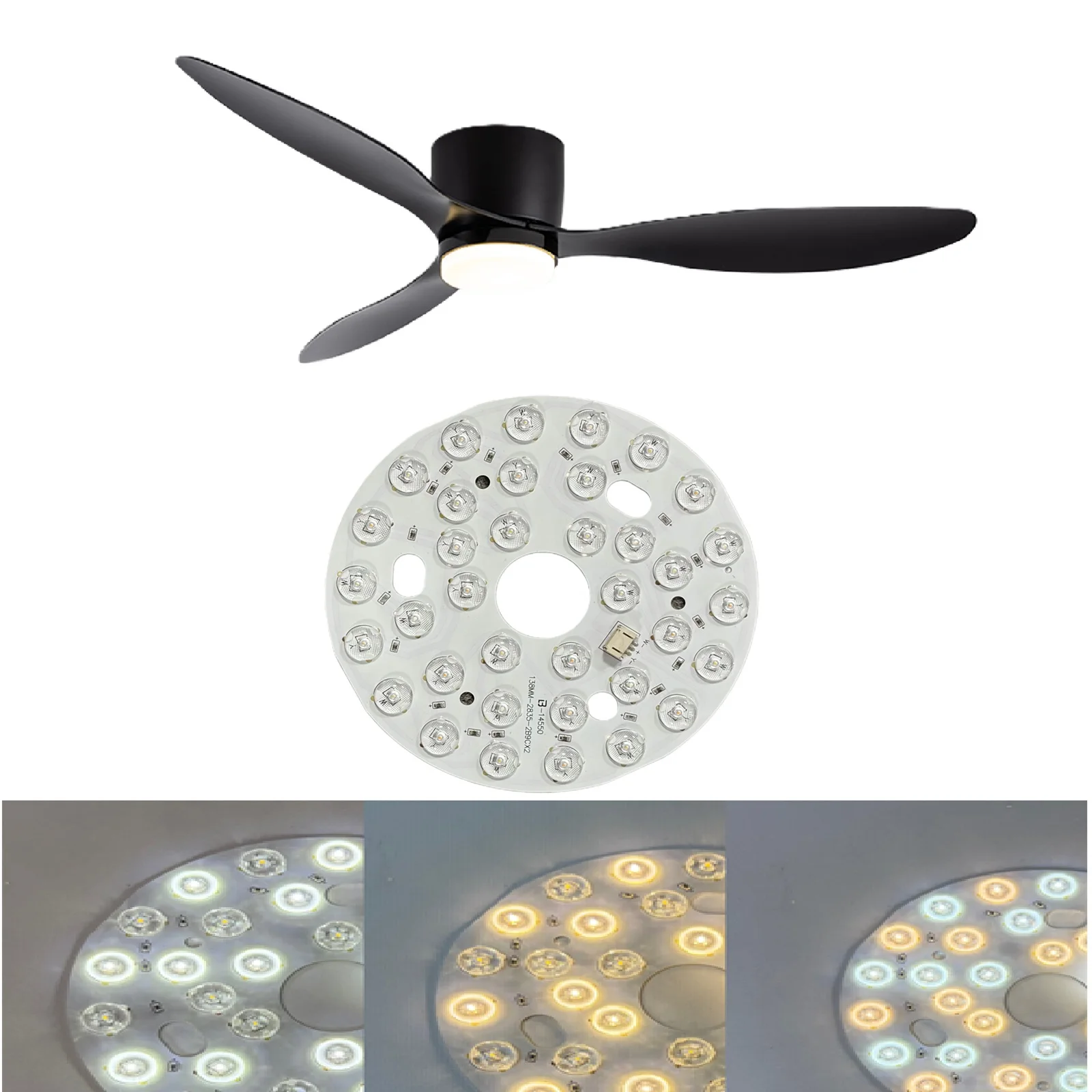 IRALAN Fan Transformer for Large 52/42-inch Three-blade Ceiling Fan Light LED Panel Light Three-color Light Driver Panel Lamp