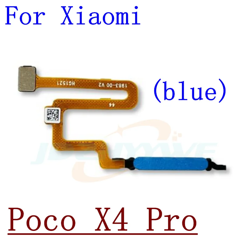 For Xiaomi Poco X4 GT Pro X4GT X4pro Home Button Back Touch ID Scanner Fingerprint Sensor Flex Cable Phone Parts