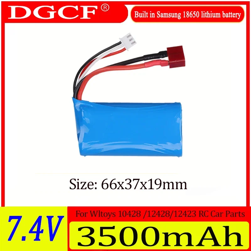 

2s1p 7,4 В/8,4 В 3500 мАч 18650 Lipo аккумулятор для Wltoys 10428/12428/12423 Запчасти для радиоуправляемых автомобилей для Wltoys 144001 A959-B A969-B Q46