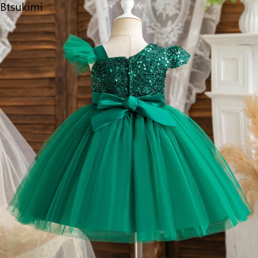 2026 Summer New High-end Girls' Dress Butterfly Sleeve Elegant Princess Dress Kids Party Dresses for Girl Formal Evening Gown