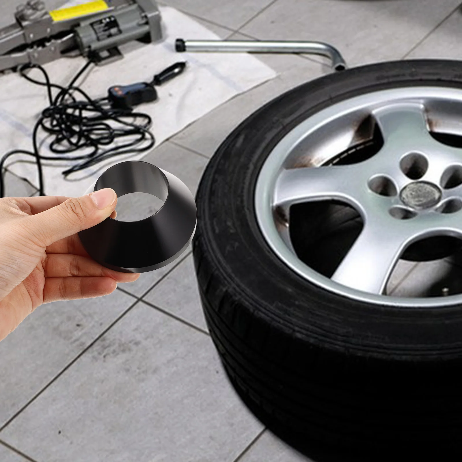 

Manual Tire Changer Centering Cone Aluminum Construction Improve Work Efficiency Truck Manual Tyre Changer Cone